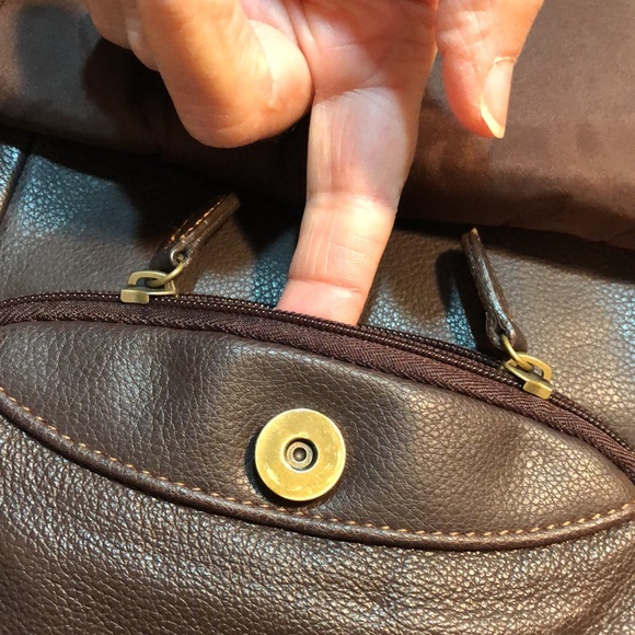 Aurielle genuine leather brown handbag - Picture 3 of 15